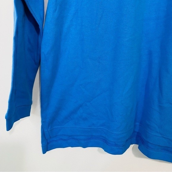 Ultra Club Men’s Egyptian Interlock Long Sleeve Button Polo Shirt Light Blue NWT - Picture 3 of 6